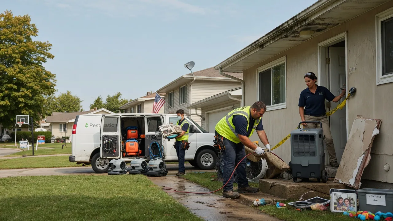 Water Damage Restoration in New Century, KS near me